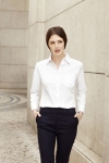 Lady-Fit Long Sleeve Poplin Shirt-white 65-012-0
